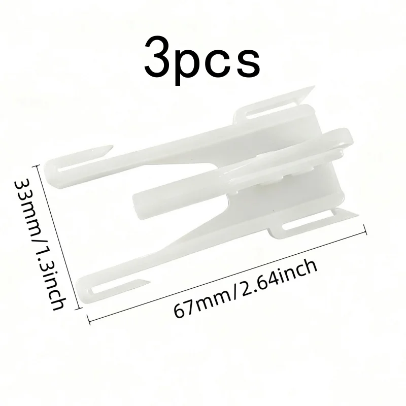 Pack of 3 Butterfly Curtain Clips, Cute Shape, Lightweight Plastic, for Window and Door Curtains, Easy to Install
