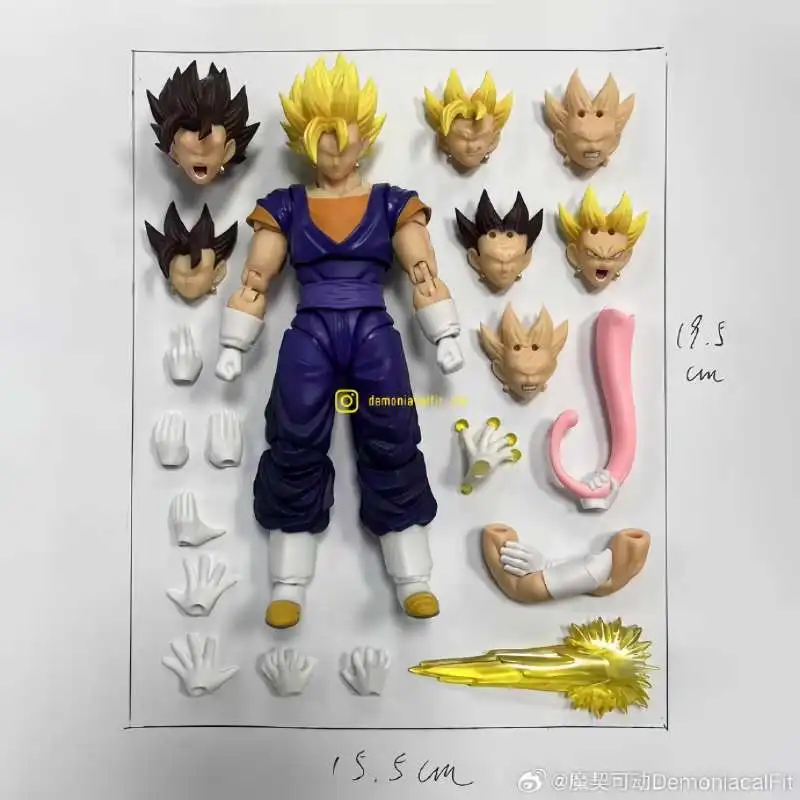 Original Demoniacal Fit Vegetto Action Figure Dragon Ball Ultimate Ace Vegetto Figure Saiyan Goku Statue Model Dbz Toy Boys Gift