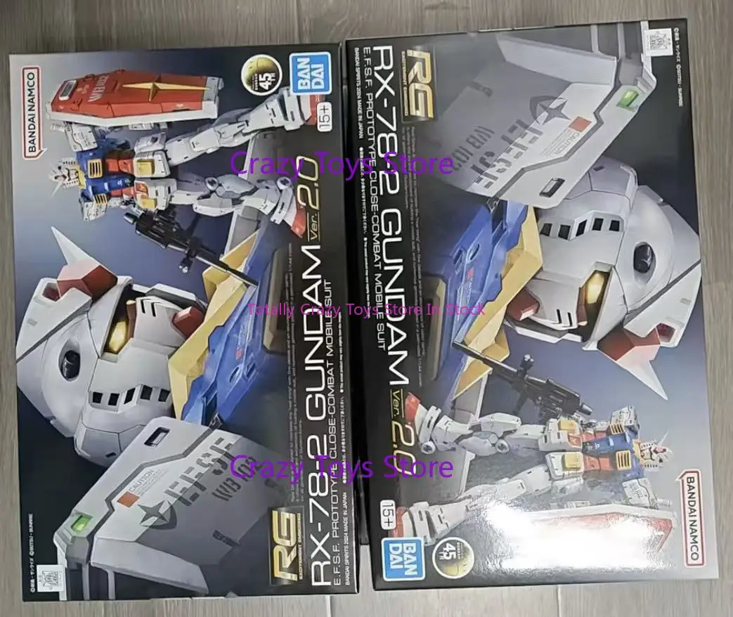 

В наличии Bandai RG 1/144 GUNDAM RX-78-2 GUNDAM VER.2.0 Модель экшн-истребителя, собранная серия моделей с оригинальной коробкой