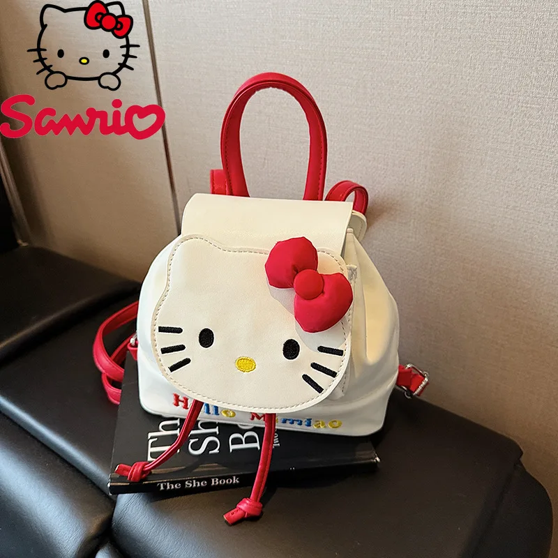 

Sanrio Hello Kitty New Mini Backpack Cartoon Cute Girl Schoolbag Fashion Trend Embroidery Casual Mini Girl Backpack High Quality