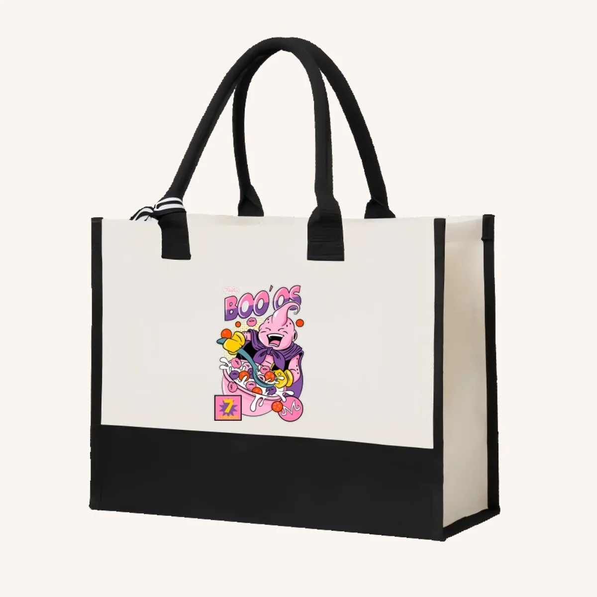 2026 جديد وصول موضة عملية واسعة قابلة لإعادة الاستخدام حمل حقيبة نمط طباعة 2 لهجة الثقيلة حقيبة كتف كبيرة ل أ #4