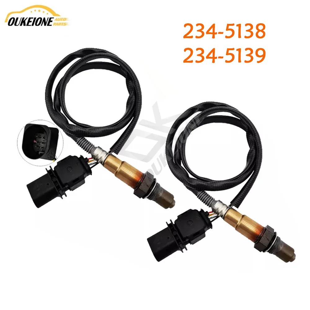 2PCS 234-5138 234-5139 for BMW 128i 135i 328i 335i 528i X3 X5 Z4 Air Fuel Ratio Oxygen Sensor O2 Upstream Lambda Auto Parts