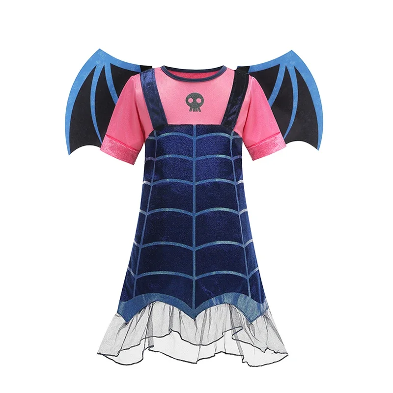 Vampirina Cosplay-Kleid für Kinder, Mädchen, Prinzessinnenkleidung, Charms, Verkleidung, Weihnachten, Halloween, Kostüm, Kinder, Karneval, Party-Outfit – Detail 3