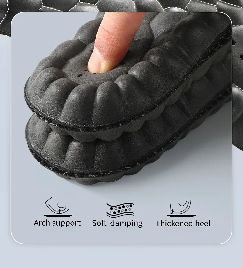 2 Stück/4 Stück Fußmassage-Weichsohle, Herren-Outdoor-Sport-Elastiksohle, stoßdämpfende Sohlen, atmungsaktive und bequeme Einlegesohlen. – Detail 7