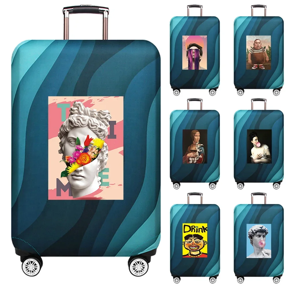 

Модный эластичный защитный чехол для чемодана, забавная серия, подходит для чемоданов 18-32 дюймов