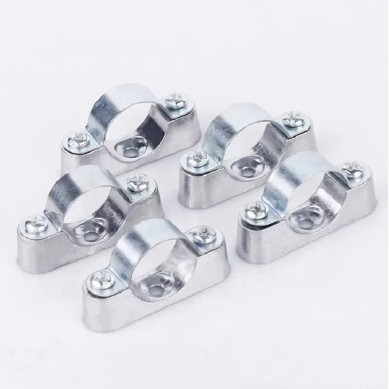 5 Piezas de Abrazaderas de Aleación de Aluminio de 16/20/25/32/38/50 mm, Abrazaderas de Tubo, Soportes de Tubo, Abrazaderas Fijas