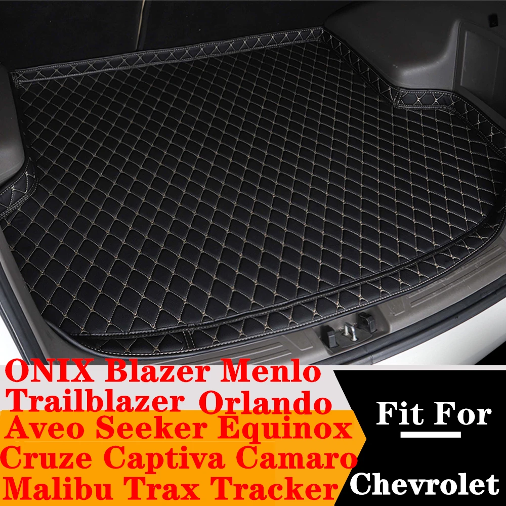 Car Trunk Mat Tail Boot Carpet Cargo Pad Cover For Chevrolet Seeker Cruze Captiva Equinox Malibu XL Trax Trailblazer AVEO Menlo