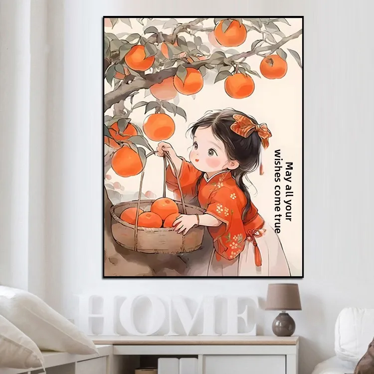 

Modern Simple Cross Stitch Kit Girls 2025 New Sle Tead Living Room Bedroom Cartoon Cute Young People 40 Colors Embroidery