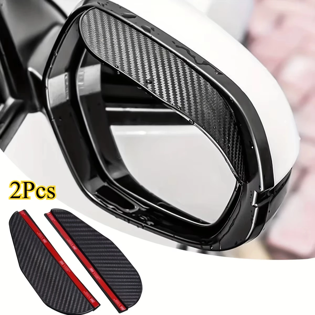 2Pcs/set Pincuttee Mirror Rain Visor Eyebrow, Side Mirror Rain Guards