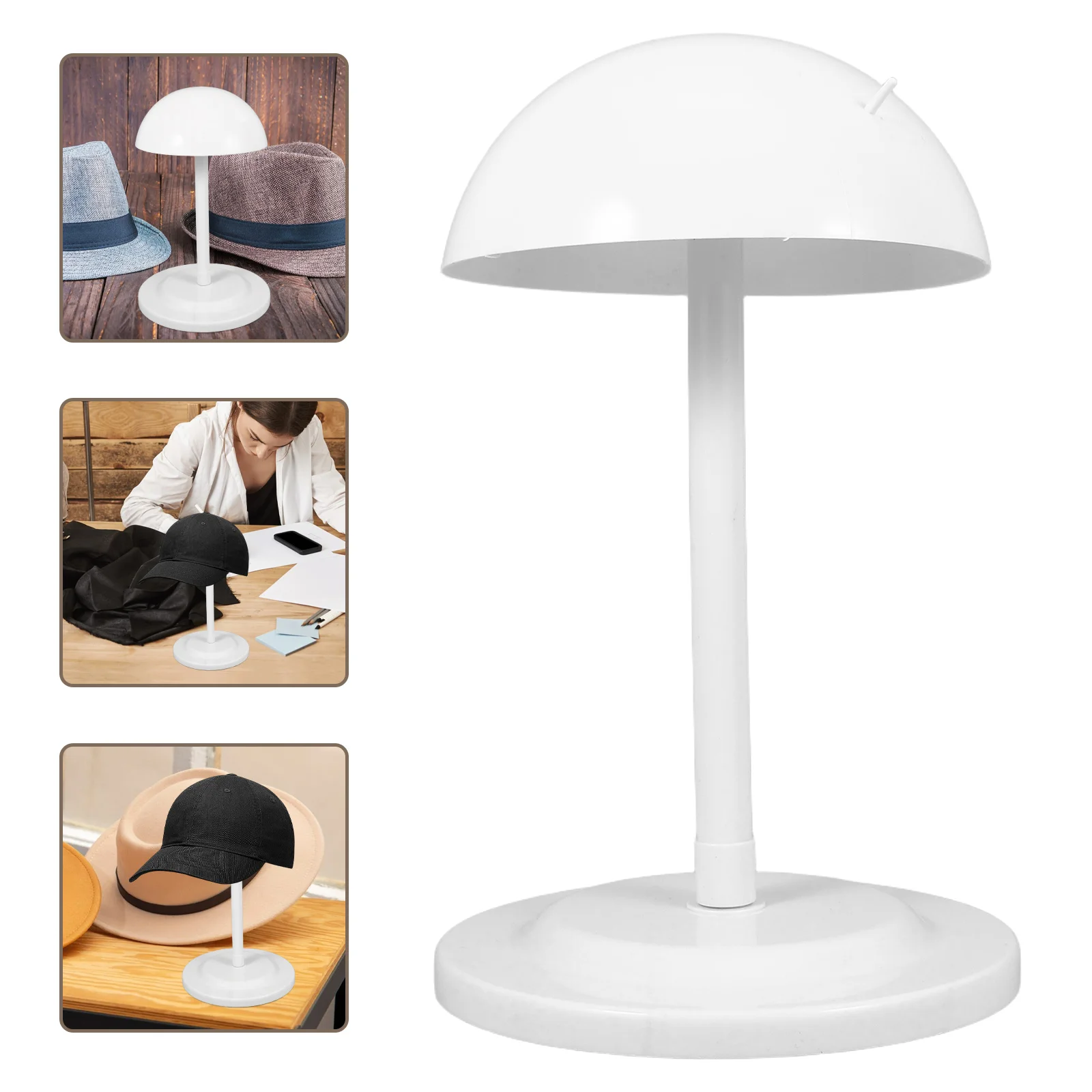 

Headform Holder Stand Plastic Hat Display Halloween Desktop Retail Accessory Cap