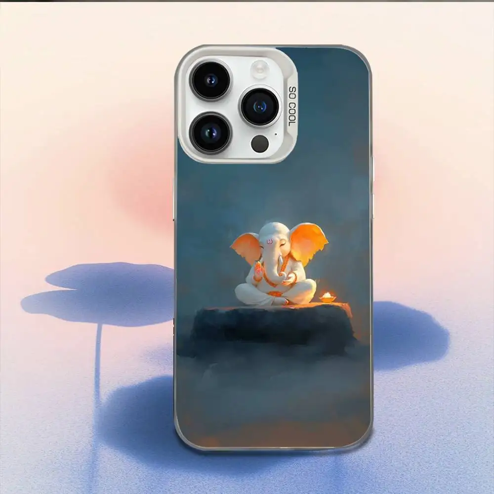 Indian God Lord Krishna Phone Case For iPhone 16,15,14,13,12,11,Mini,Pro,E,MAX White Candy Matte Shockproof Cover