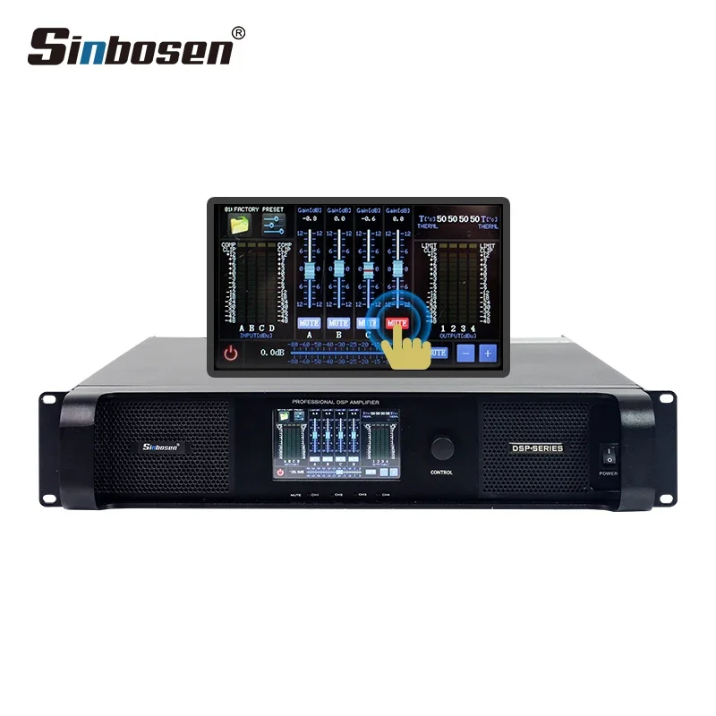 

DSP-10Q Class Td Dsp 4 Channel FIR 2u Touchscreen Dsp For Power Amplifier 2000 Watts