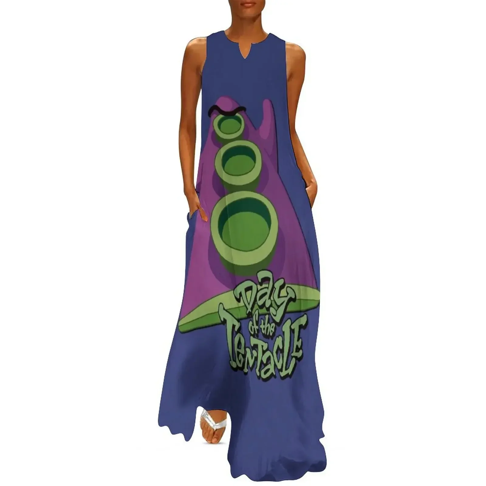 

Day of the Tentacle - Purple Tentacle Long Dress Female clothing ceremony dresses Dresses gala elegant dress Dress