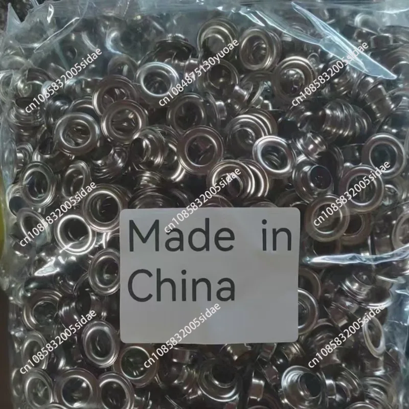 5000Pcs Stainless Steel Buttonhole for Manual Grommet Press Machine Button Eyelet Banner Sign Making