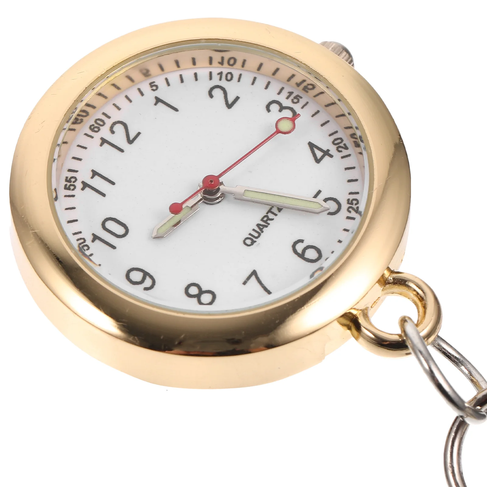 Colorful Pendant Keychain Premium Mini Pocket For Students Gift Hanging Timepiece Key Ring Watch Backpack Clip Timing Watch