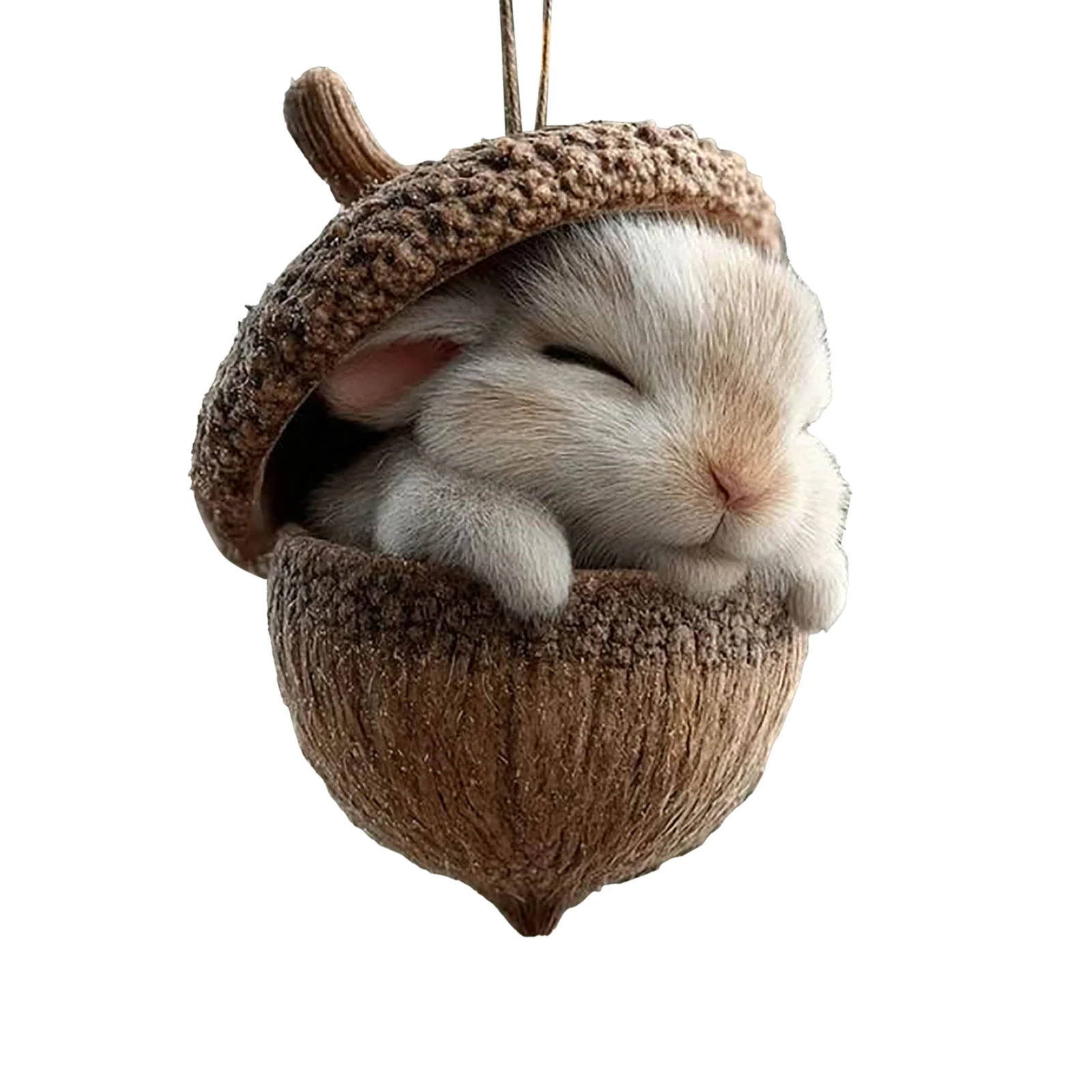 زخرفة مخلوق تمثال لشجرة عيد الميلاد الديكور الاكريليك مصغرة النوم ديكور لقضاء عطلة المنزل سلك ستار