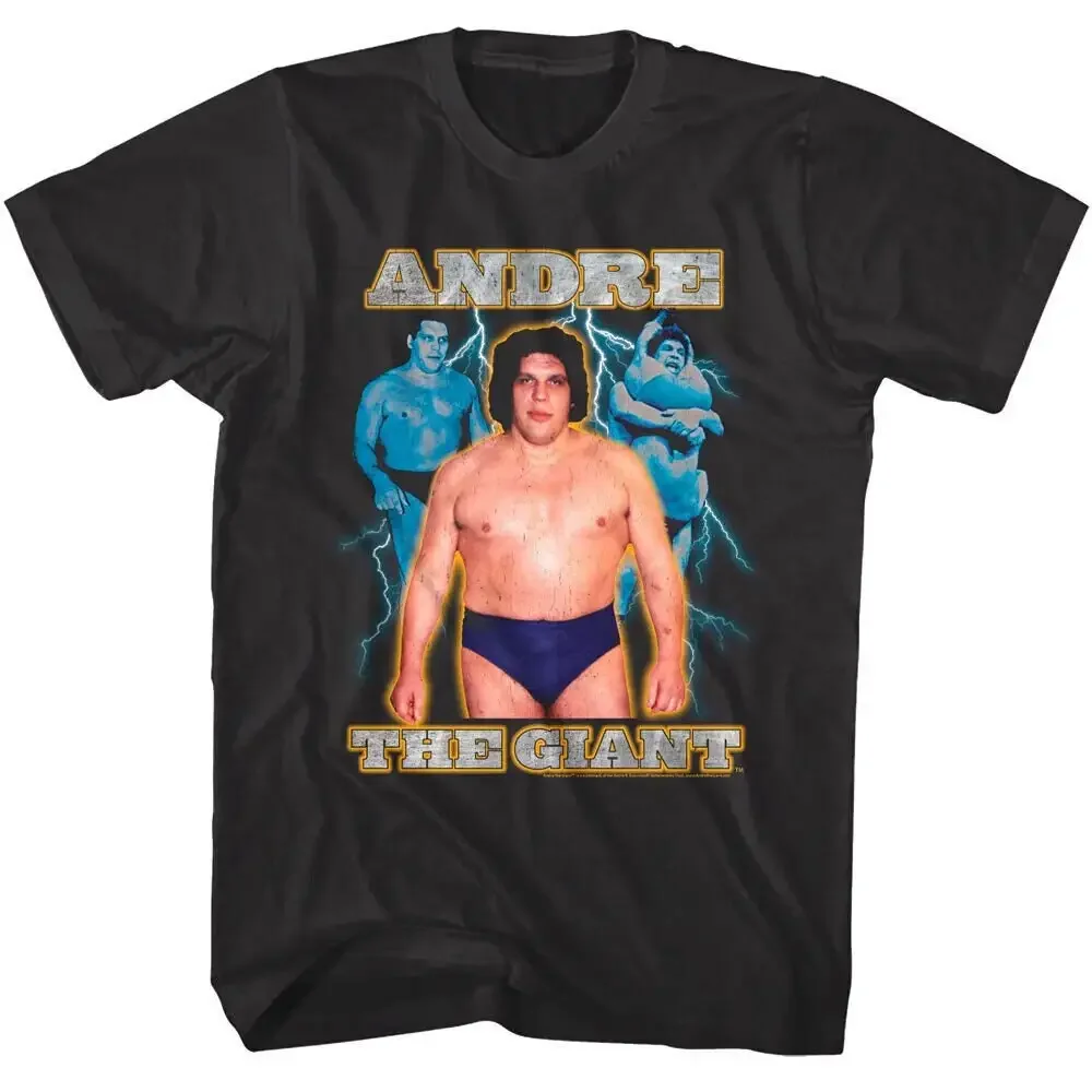 ANDRE The GIANT shirt Lightning Wrestling Montage T