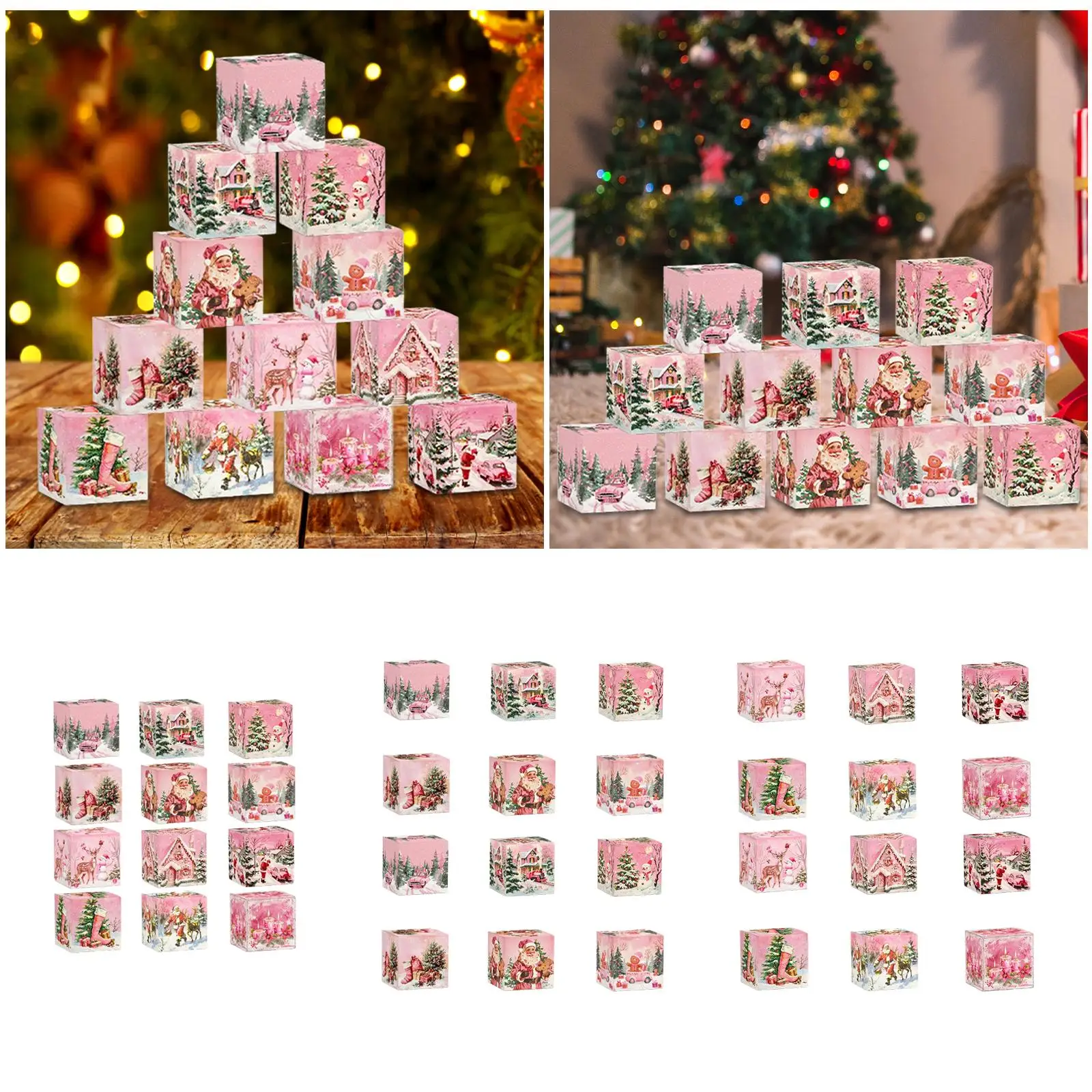 Christmas Gift Bag Multifunctional Paper Christmas Goody Bags for