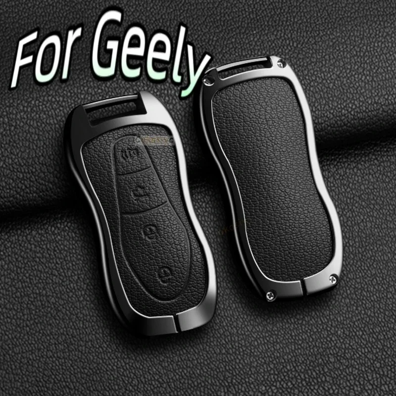 For Geely Tugella 2020 Azkarra Xingyue Boyue Pro Atlas Pro Gili Tugella Accessories Zinc Alloy Car Key Case Cover Shell Fob