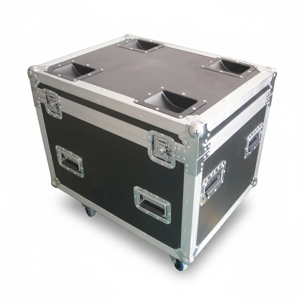 Professional ATA Rack Case, 9mm Fireproof Plywood Flight Case, Heavy Duty Aluminum Skeleton Transport Trunk, Cable Road Case