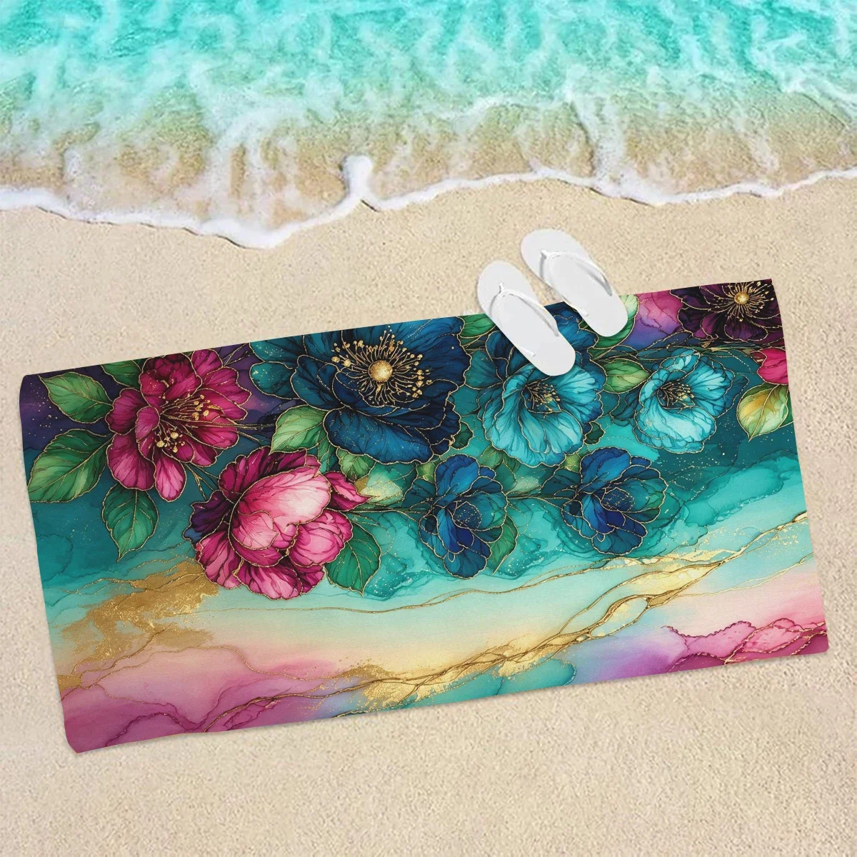 Versatile Polyester Beach Towel - Multi-purpose Towel for Swimming, Fitness, Camping, Yoga, Travel and Beach Use