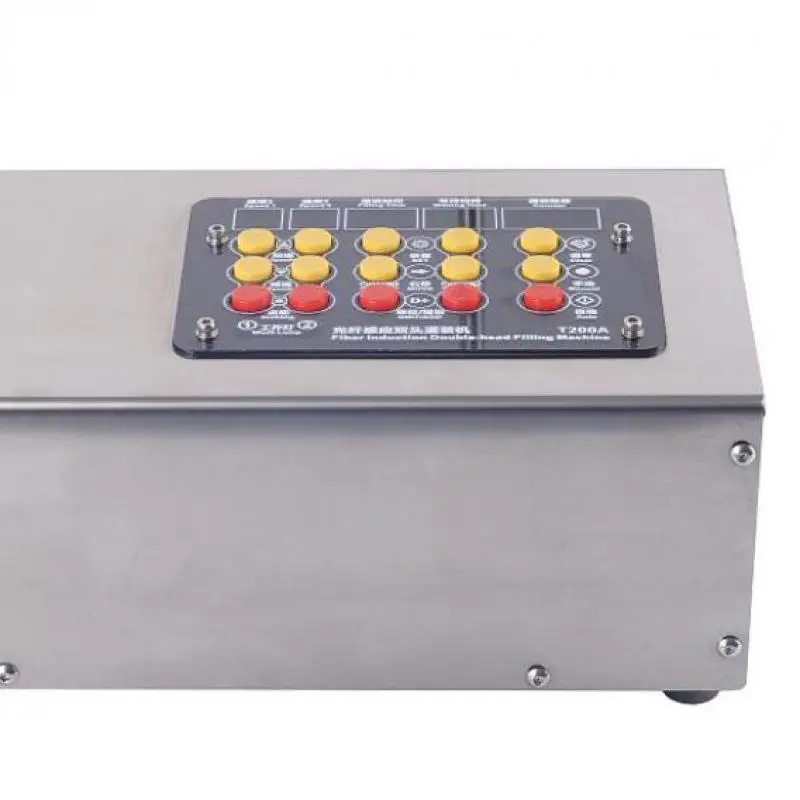 Máquina de enchimento automática, bomba de diafragma de cabeça dupla, enchimento de líquido com correia transportadora de 1.2m ou 60cm, garrafa, bebida de água