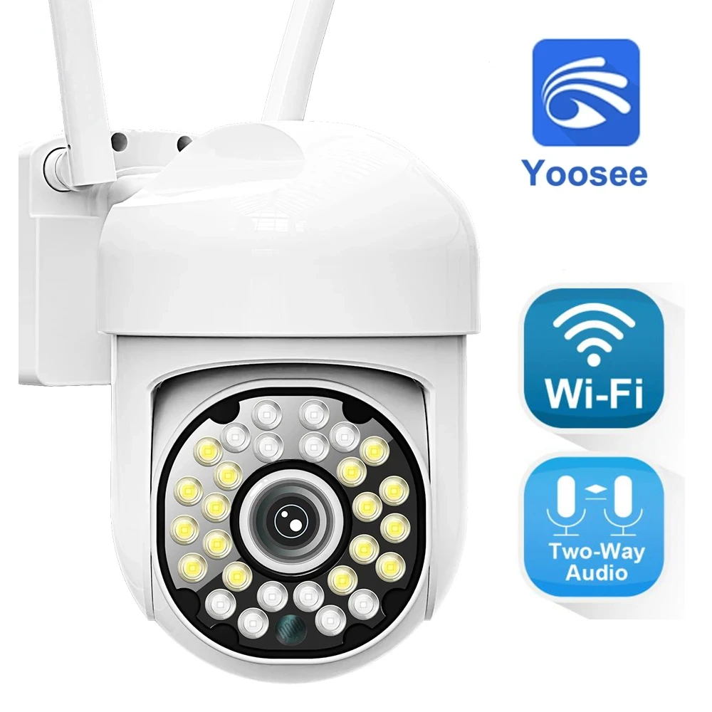 

2MP 1080P Yoosee APP Full Color Wireless PTZ IP Dome Camera AI Humanoid Detection Auto Tracking Intercom Baby Monitor