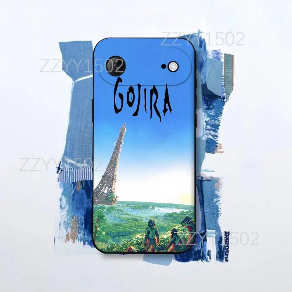 Coque de téléphone Band G-GojiraS Mea Culpa pour iPhone 17,16,15,14,13,12,Pro,Max,Plus,E,SE4,Air,Mini coque Funda noire