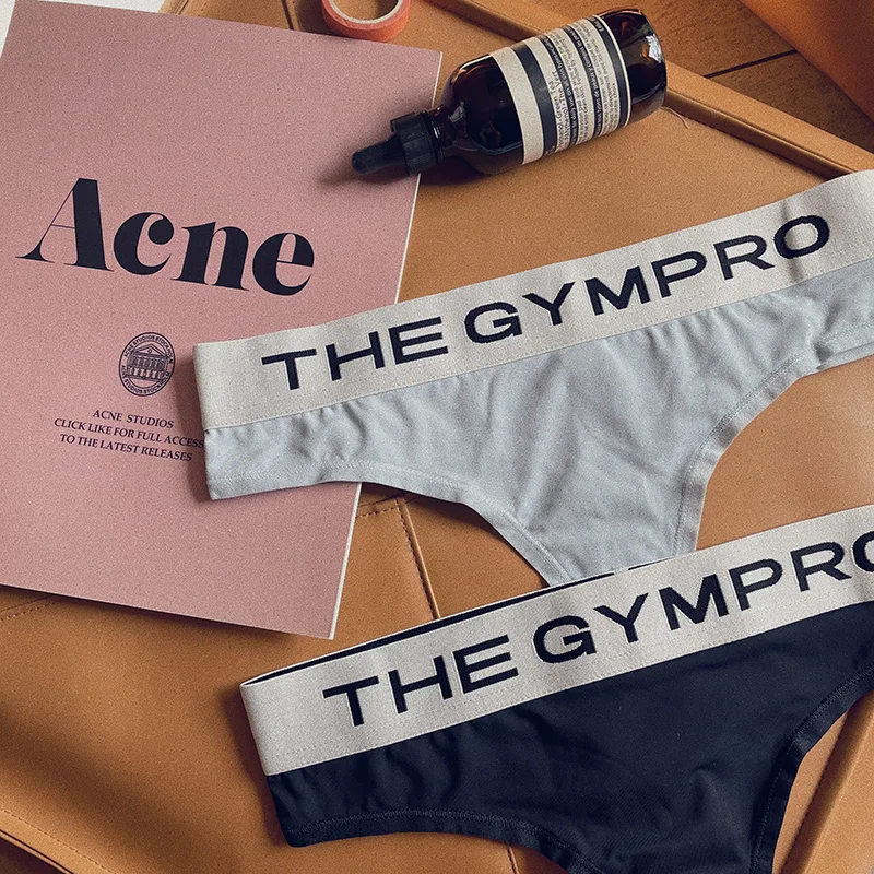 Women\'s Underwear Thong Sport Letter Sexy Lingerie Fitness Modal Brief Female Underpanties Popular Lady Cotton Pantie G String