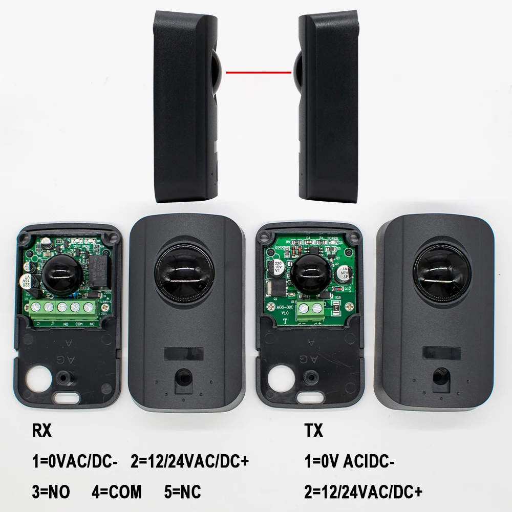 防水アクティブ光電シングル赤外線ビームセンサーバリア検出器ゲートドア窓盗難警報用