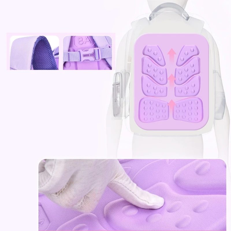 Leichter Capybara-Rucksack, atmungsaktiv und geräumig, Schultasche, modische Büchertaschen für Kinder mit ergonomischem Riemen