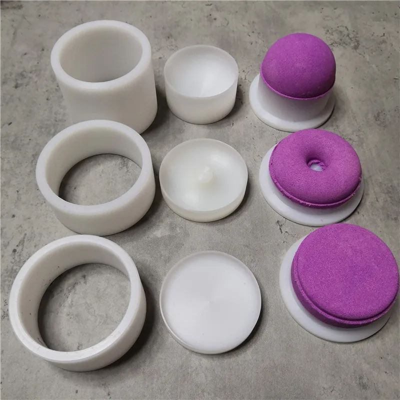 2.5inch 6.35cm diameter round doughnuts ball solid shampoo press bar mold bath bamb mold