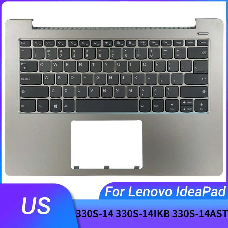 

New US/UK/Spanish Latin laptop keyboard for Lenovo IdeaPad 330S-14 330S-14IKB 330S-14AST with palmrest upper cover No backlight