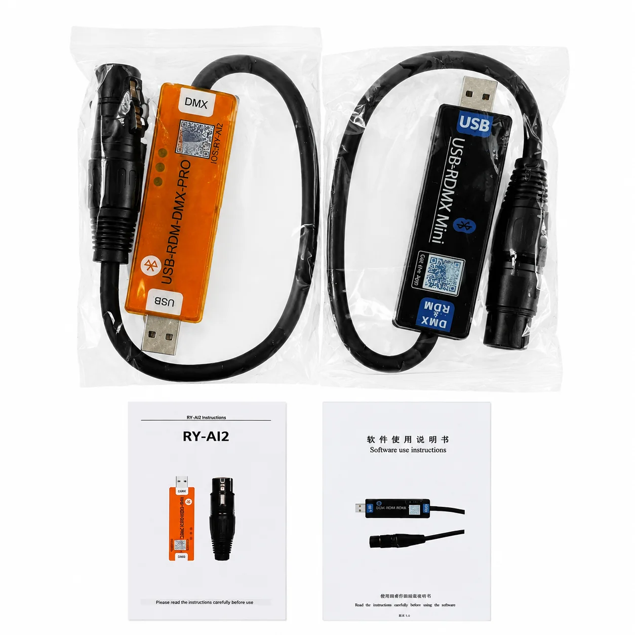 New USB RDM DMX Controller 2.0 Wireless Stage Lighting Control Adapter with Mobile App Support Android iOS