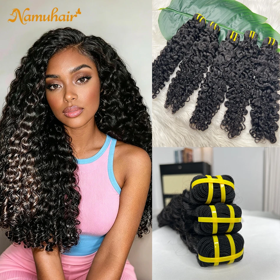 22 Inch Burmese Curly Human Hair Virgin Hair Bouncy Curly Vietnamese Raw 100% Human Hair 1/3/4 Bundles Extensions Natural Color