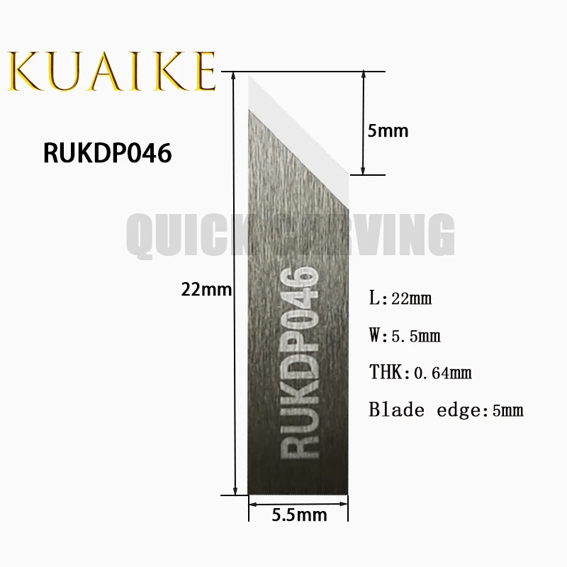 Imagem -02 - Faca Oscilante Digital Cortador Padrão Ruk Lâmina Plana Automática Cnc Faca Vibratória Rukdp001 Rukdp002 Rukdp046 Rukdp072 10 Pcs