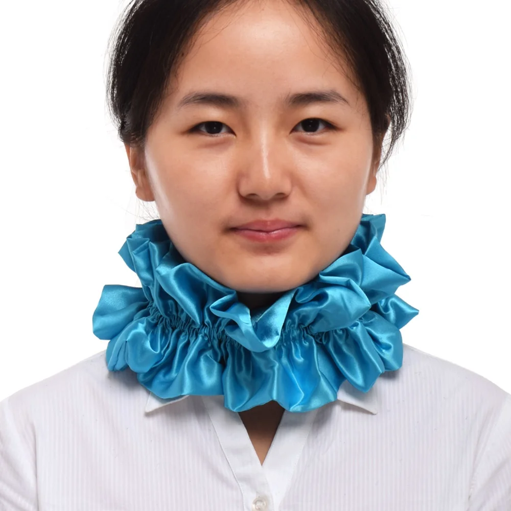 ピエロ コスプレ サテン フリル ネック ラフカラー コスチューム アクセサリー