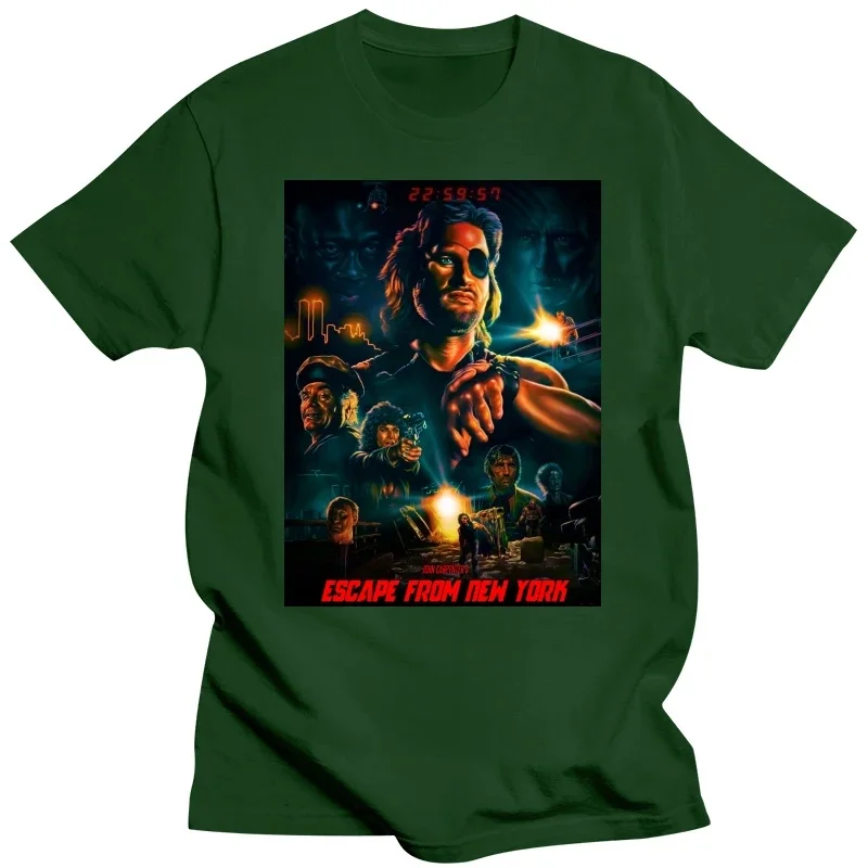 2024 Hot Sale Escape From New York V9 Kurt Russell T-shirt Movie Poster All Sizes S-5XL