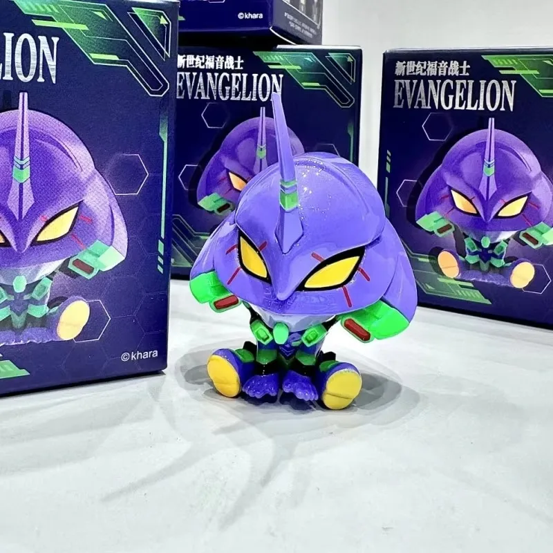 حقيقي إيفا سلسلة الجلوس الصغيرة صناديق أعمى أنيمي القرن الجديد Evangelion نموذج لجسم صندوق مفاجأة مكتب زينة زخرفية لعبة هدية