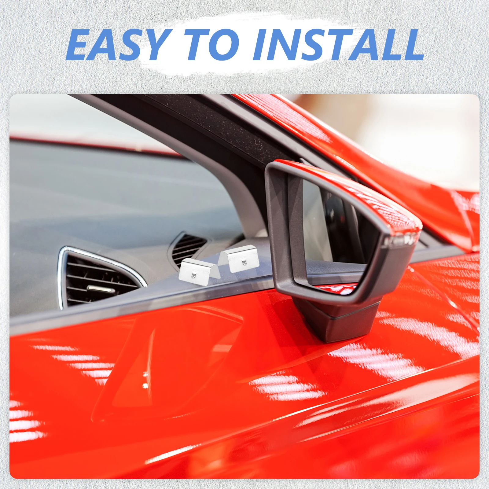 

10Pcs Wind Deflector Clips Metal Car Windshield Fixing Clamps Easy to Use Portable Storage Wind Deflector Clips