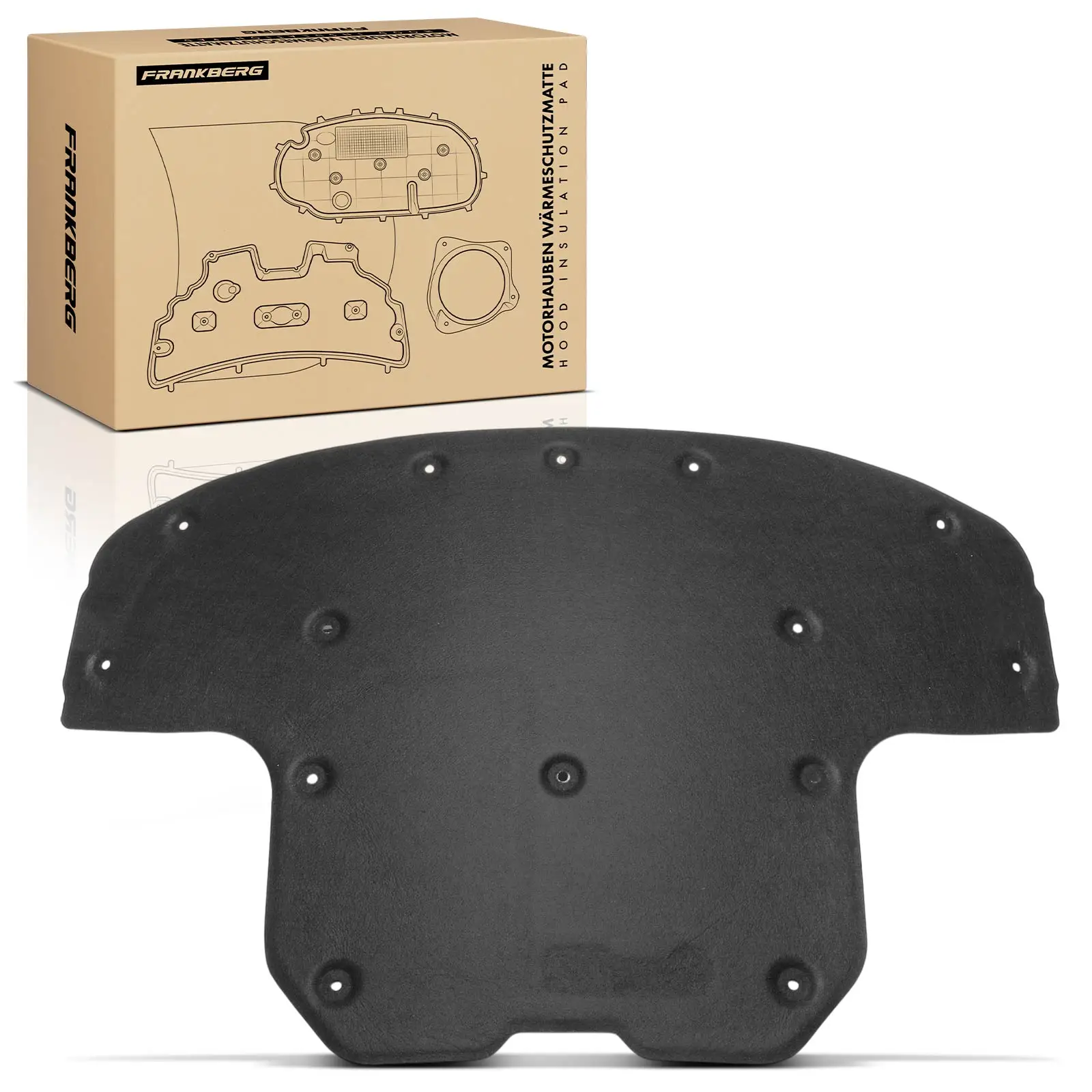 Frankberg 1x Isolatiemat Motorkap Isolatiekap voor Mercedes-Benz GLC X253 2.0L 2.1L 4.0L 2536820026