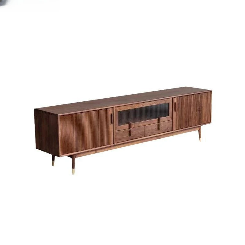 

Nordic light luxury cherry wood white oak all solid wood TV cabinet, modern simple living room furniture