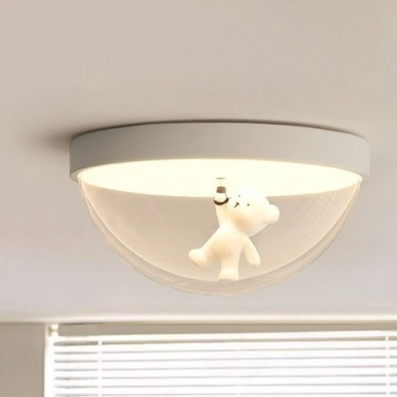 

Cream Style Cartoon Ceiling Light, Creative and Personalized Lighting Fixtures for Children's Rooms Living Rooms and Entrances