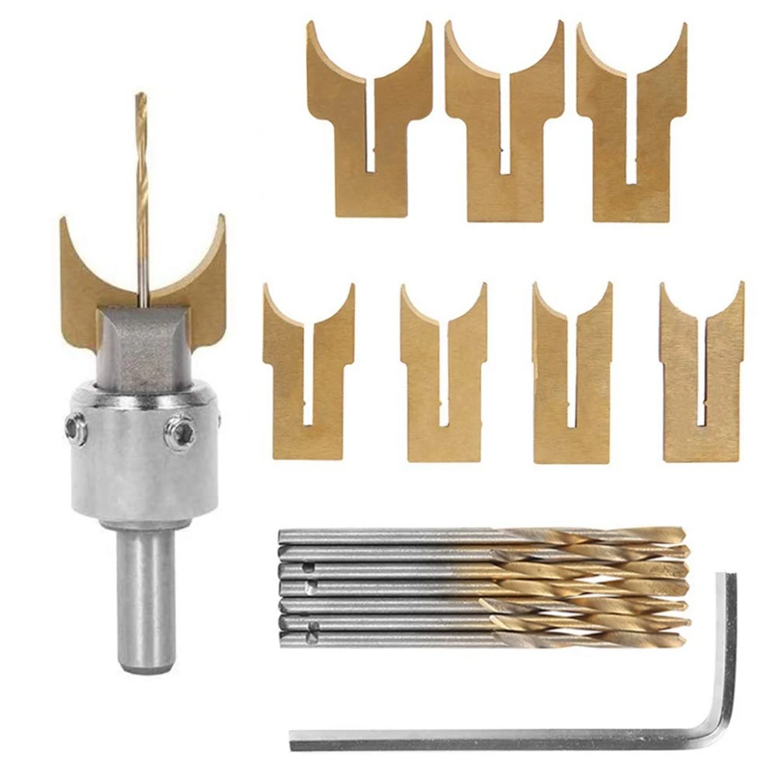 Premium Beads Drill Bit Wooden Bead Maker Carbide Ball Blade Woodworking Milling Cutter Molding Tool Beads Router(16)