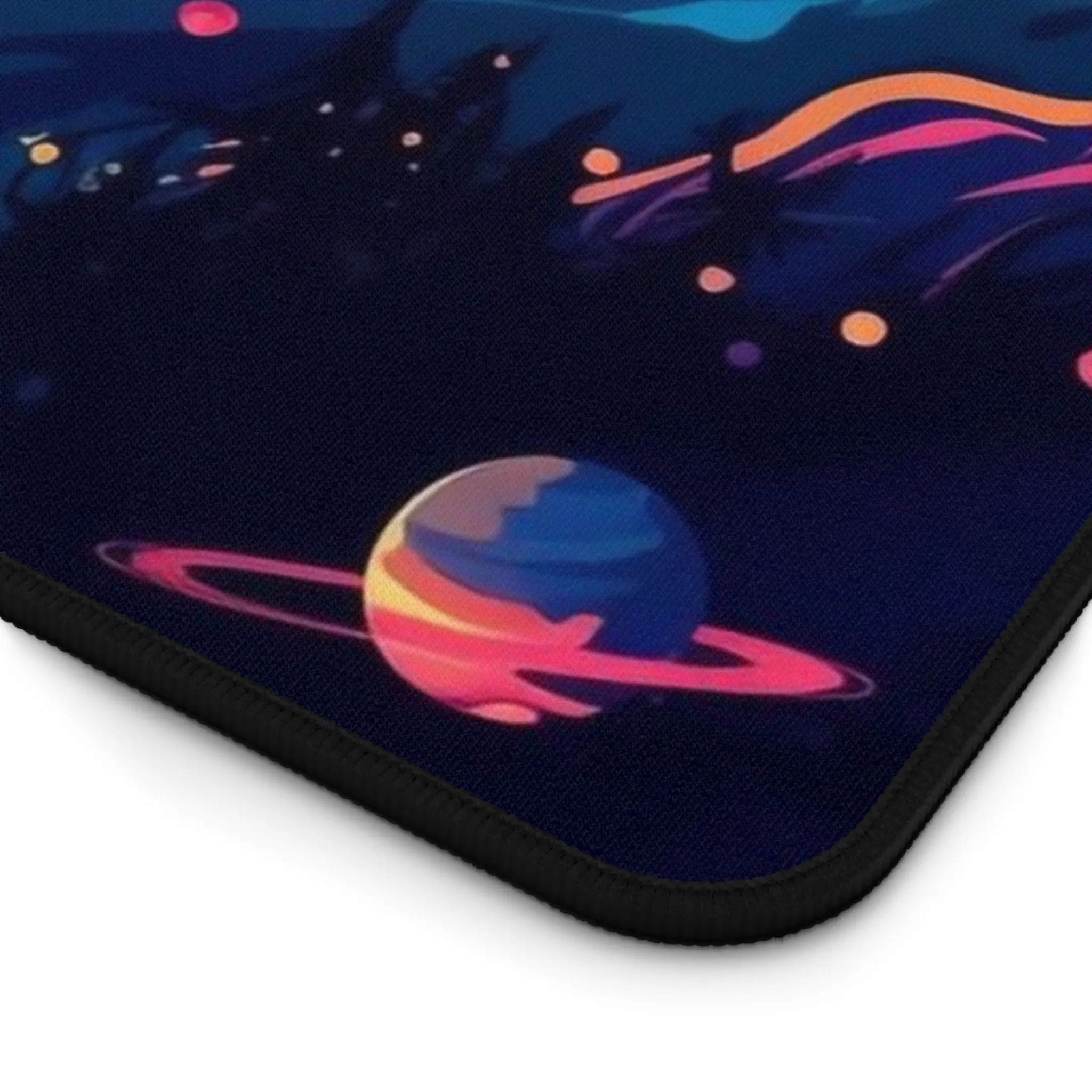 Galactic Explorer Desk Pad: Unleash Your Inner Astronaut with Our Starry and Planet Desk Mat Mouse Pad  Keyboard Pad