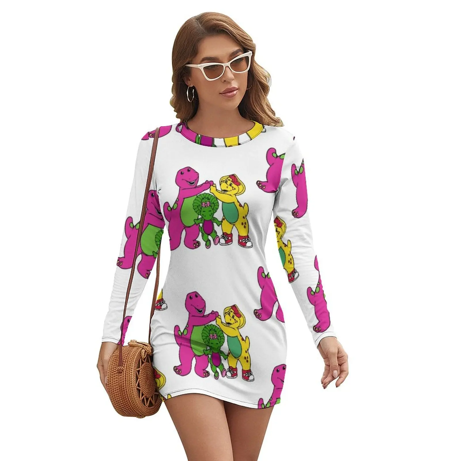 

Barney And Friends Long-sleeved Dress Casual dresses elegant dresses plus sizes