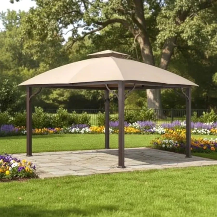 Reinforced Replacement  Top Cover Compatible with The A111016100 A101010200  Jensen 10' x 12' Gazebo - Riplock 350