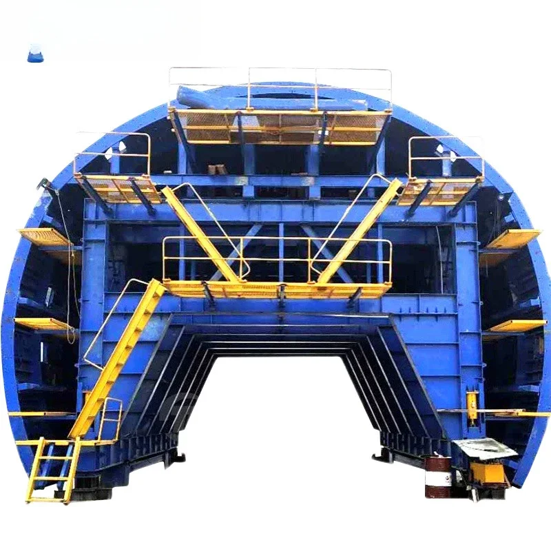 Full hydraulic tunnel lining table, simple secondary lining construction trolley Full circular self-propelled grid frame