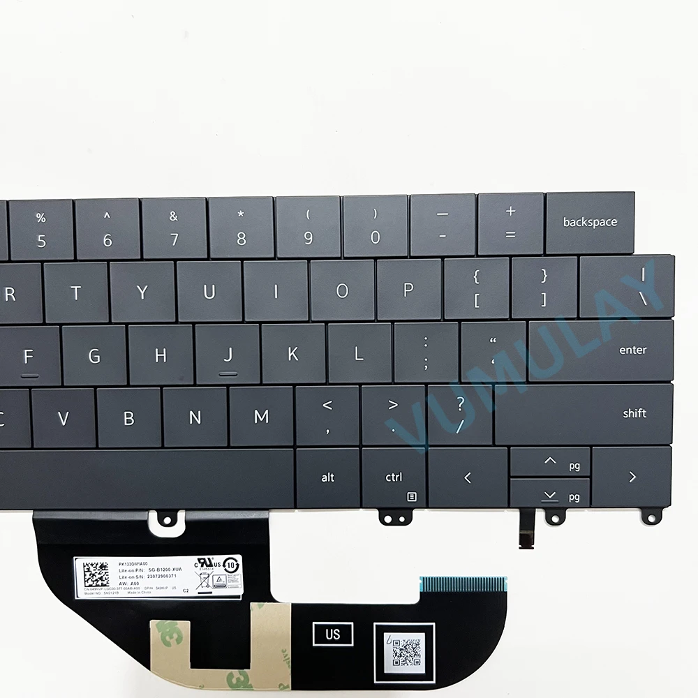 Imagem -06 - Teclado Retroiluminado Russo para Dell Xps 13 Plus 9320 Xps 9320 P151g 09fhr6 Sn2121b 049nvp Sg-b1200-xua Sg-b1200-xaa us