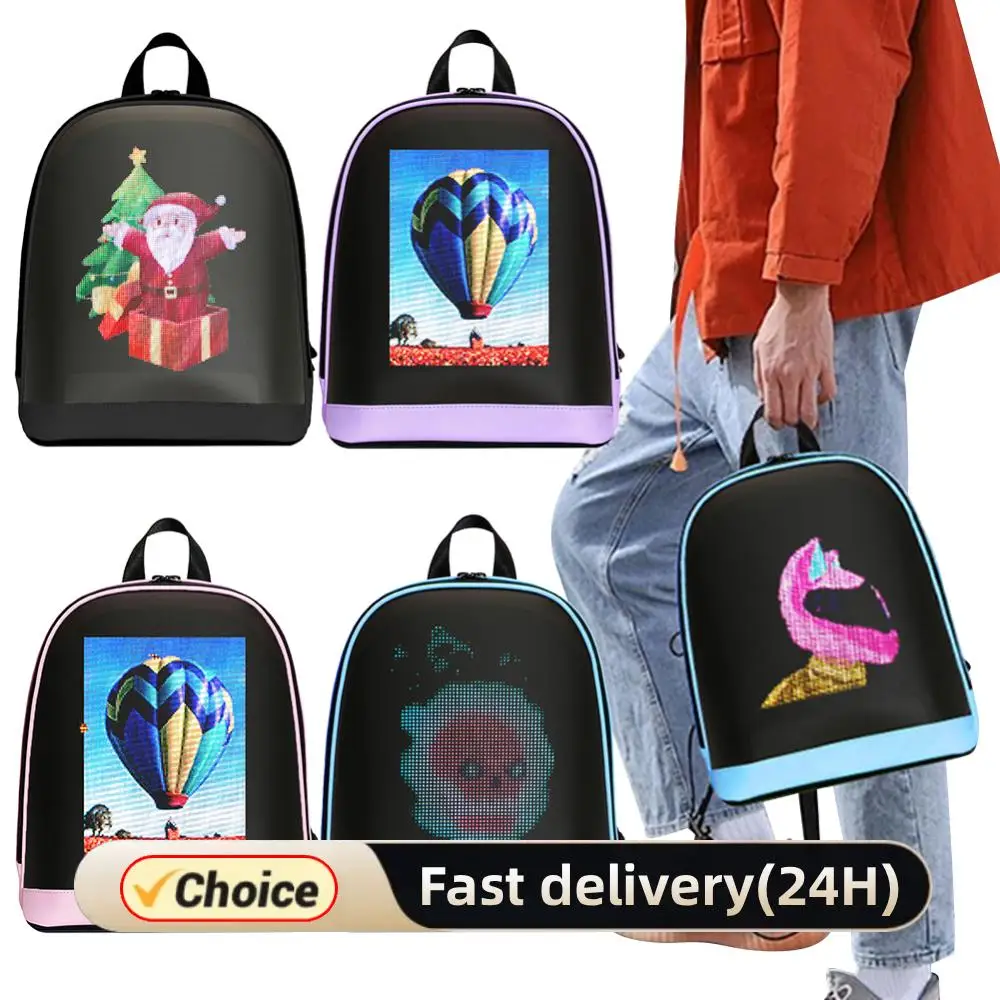 

Светодиодный мотоциклетный рюкзак с управлением через приложение, рекламная деловая сумка, водонепроницаемый портативный рюкзак для путешествий на открытом воздухе